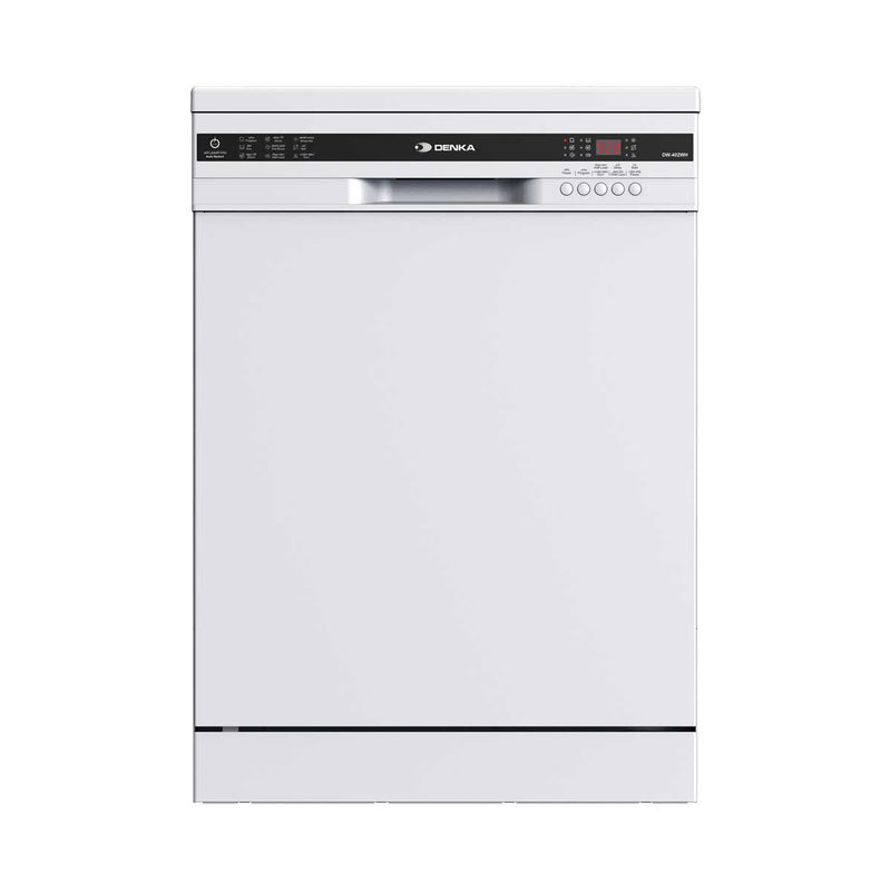 DENKA DW-402WH Free Standing Dishwasher, White