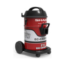 SHARP EC-CA2121-Z Drum Vacuum Cleaner, Red مكنسة شارب