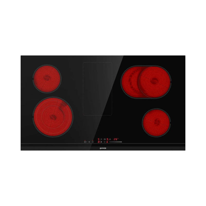 GORENJE ECS959BCSC 4-Hob Glass Ceramic Cooker, Black طباخ سيراميك زجاجي بأربعة شعلات جورنجي