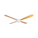 EMBLEME EM-SFW9 Ceiling Fan, Brown مروحة سقفية خشب طبيعي + اضائة امبليوم