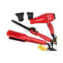 ENZO EN-6309 3-in-1 Professional Ceramic Pro Hair Care Styling Set, Red شسوار شعر اينزو