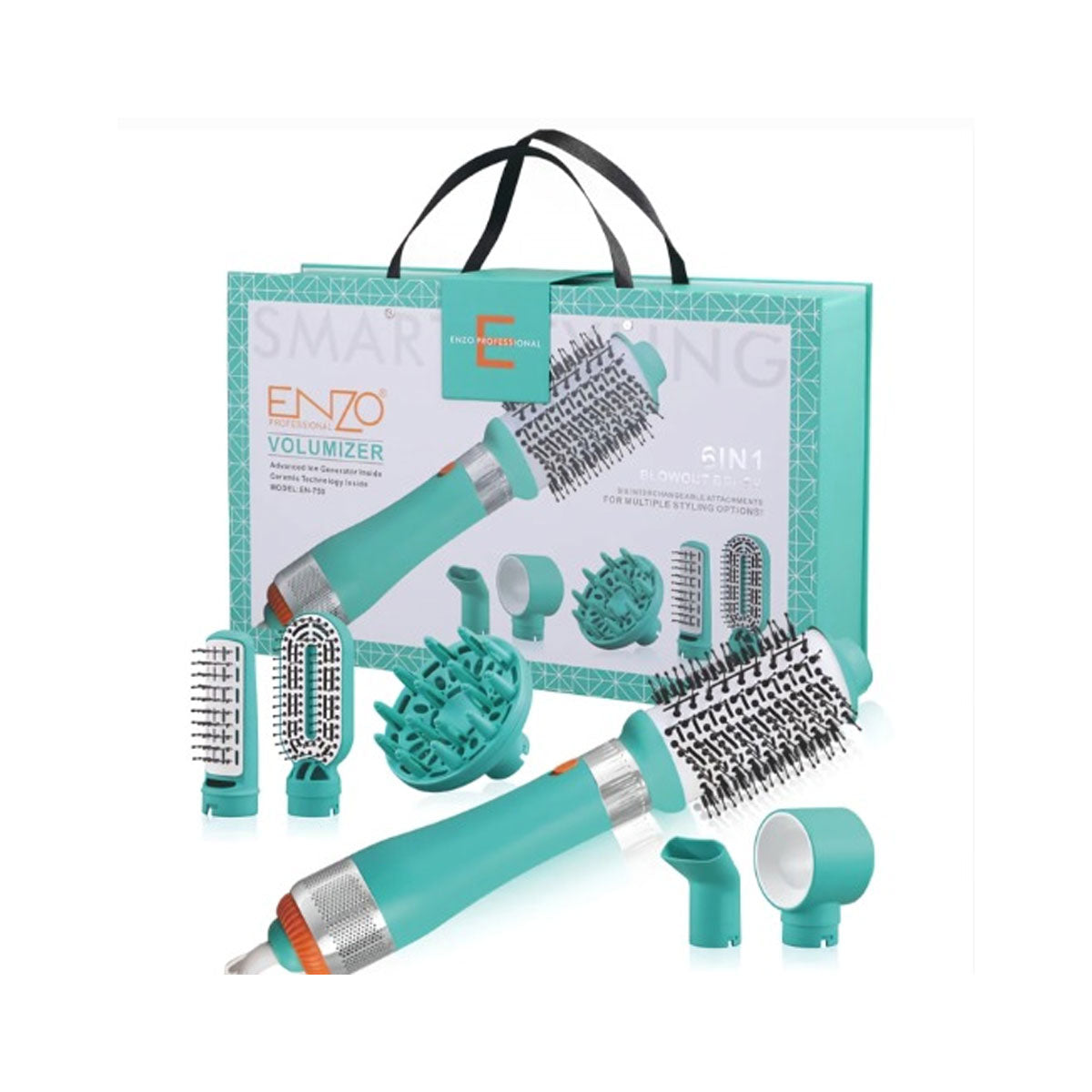 ENZO EN750 Volumizer Blow-out Brush 6 in 1