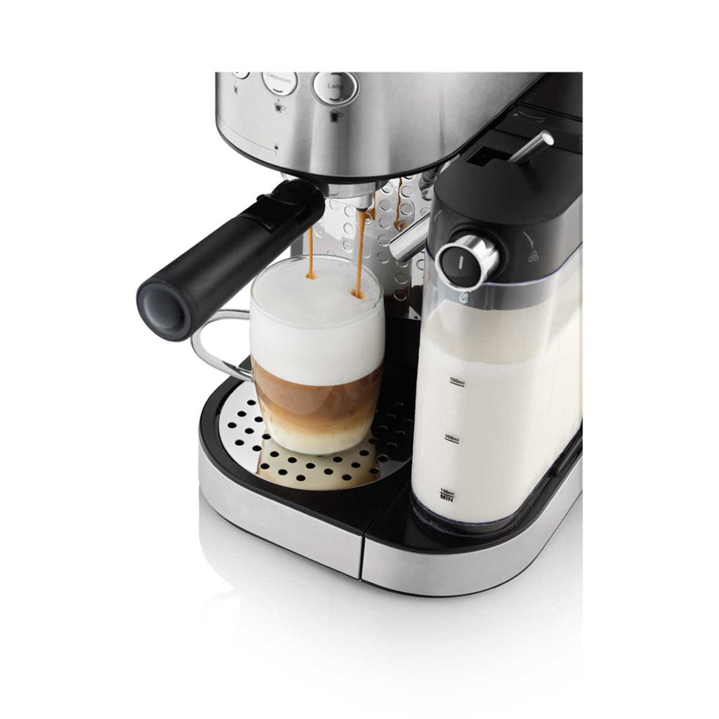 Modex Coffee MODEX ES4600 Espresso Maker 1470W, Silver