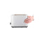 BLACK & DECKER ET125-B5 2 Slice Cool Touch Toaster, 750W محمصة