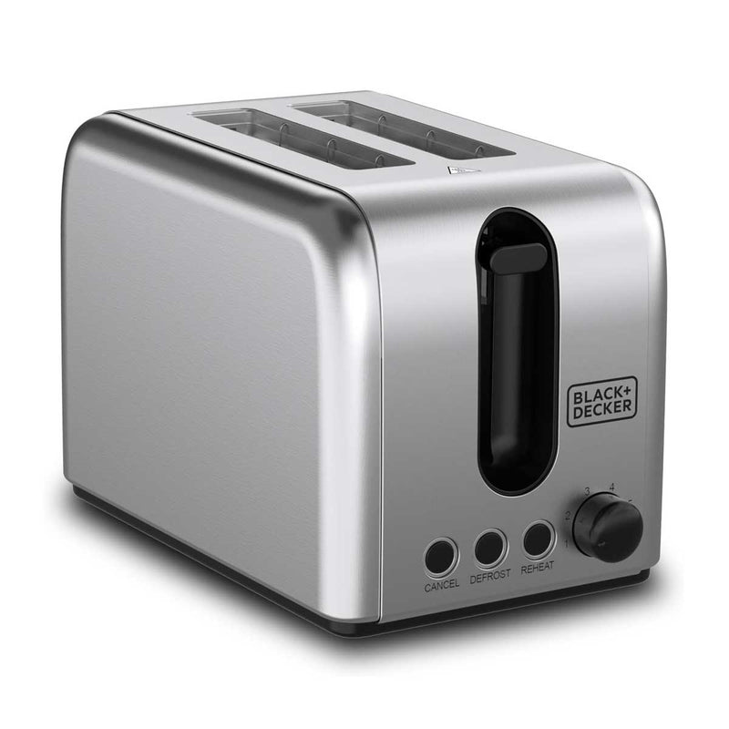 BLACK & DECKER 498 , ET244-B5 Toaster, 2-Slice, 1050W, Stainless Steel محمصة