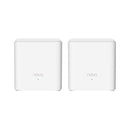 TENDA Nova EX3 (2-PACK) AX1500 Mesh WiFi 6 router, White راوتر قطعتين اي اكس 1500 واي فاي 6 تيندا