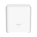 TENDA Nova EX3 (1-PACK) AX1500 Mesh WiFi 6 router, White راوتر قطعة واحدة اي اكس 1500 واي فاي 6 تيندا