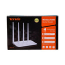 TENDA F6 Wireless N300 Easy Setup Router, White
