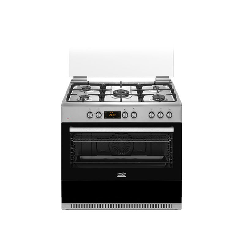 SIMFER F9504SEWIM 5 Burners Gas Cooker, Black