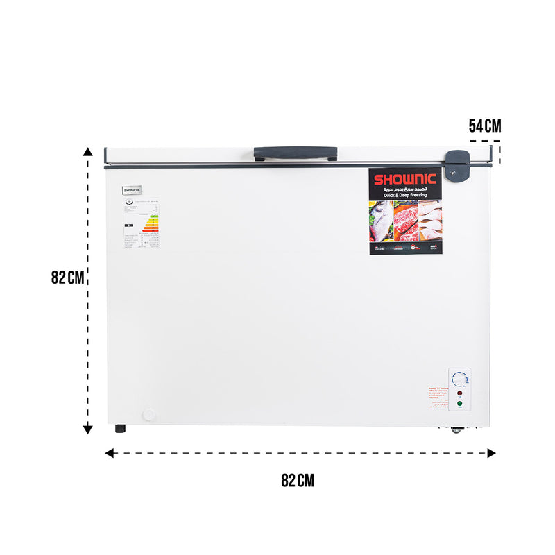 SHOWNIC FC-258AW Chest Freezer 7ft, White مجمدة شونك 7 قدم