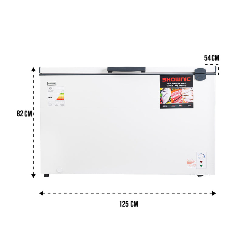 SHOWNIC FC-355AW Chest Freezer 9ft, White مجمدة شونك 9 قدم