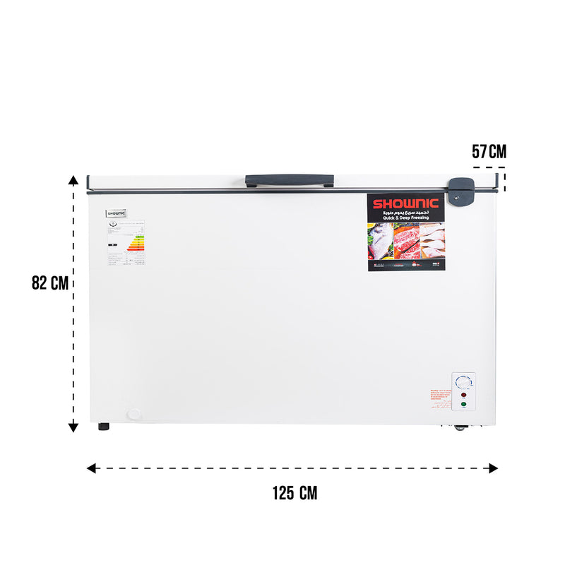 SHOWNIC FC-390AW Chest Freezer 11ft, White مجمدة شونك 11 قدم