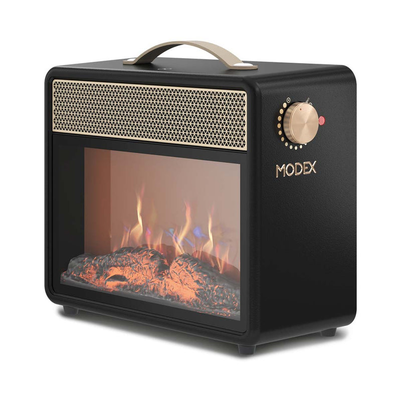 MODEX FHR5000 Flame Electrical Heater, Black مدفئة كهربائية لهب مودكس