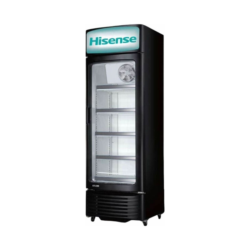 HISENSE FL-52WC  Showcase Chiller 520L, Black عارضة هايسنس 520 لتر