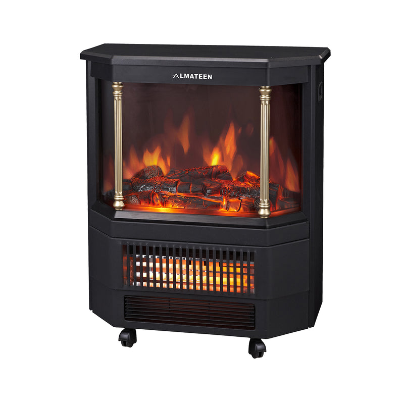 ALMATEEN FPMA6522BK-CH 2000W مدفئة المتين الكهربائية, Black