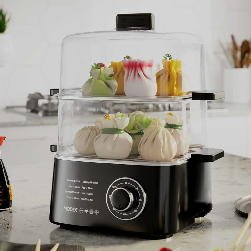 Fs300 Modex MODEX FS300 Food Steamer, Black