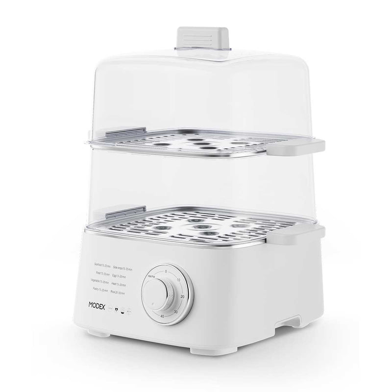 MODEX FS300 Food Steamer, White جهاز طهي الطعام بالبخار مودكس