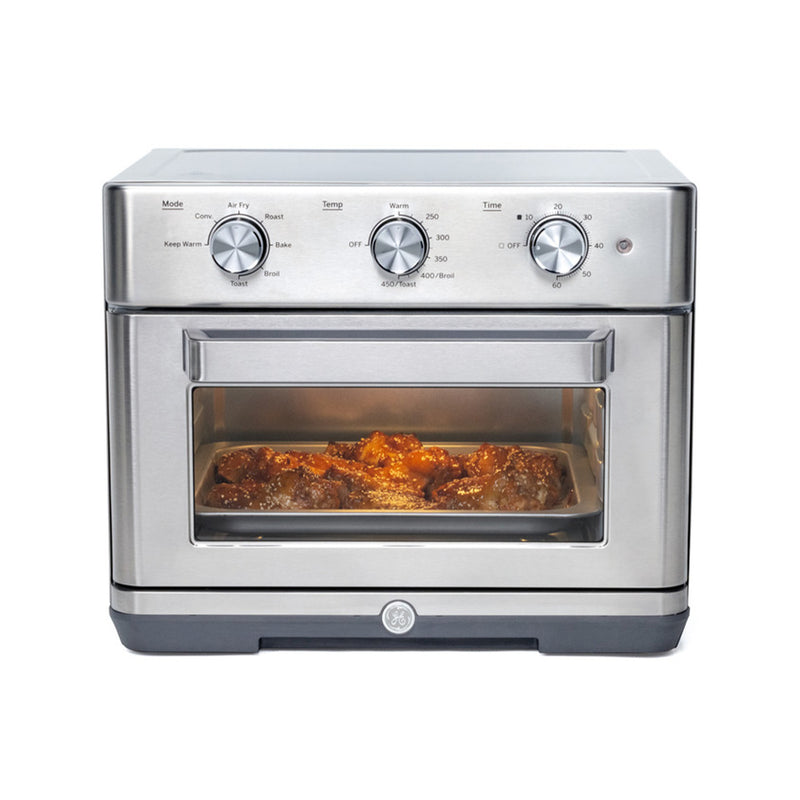 GE G9OAABSSPSS Mechanical Air Fry 7-in-1 Toaster Oven, Stainless Steel