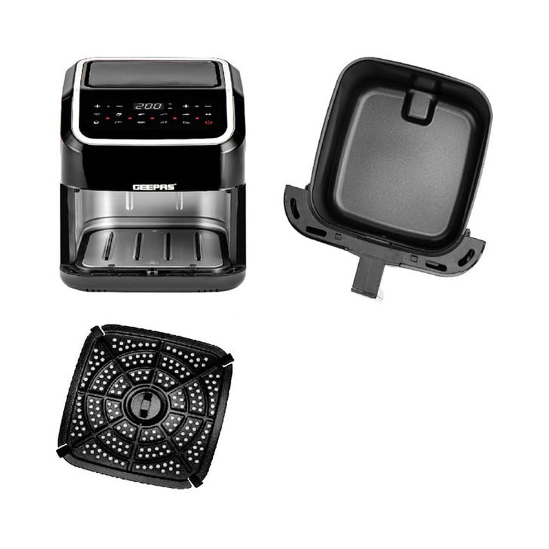 GEEPAS GAF37527 Digital Air Fryer 5.0 L 1600 W, Black قلاية هوائية جيباس