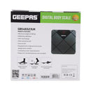 GEEPAS GBS46523UK Digital Body Scale, Black