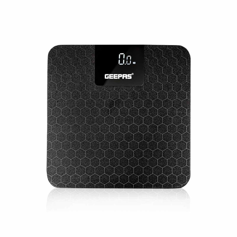GEEPAS GBS46524UK Digital Body Scale, Black ميزان الجسم الرقمي جيباس