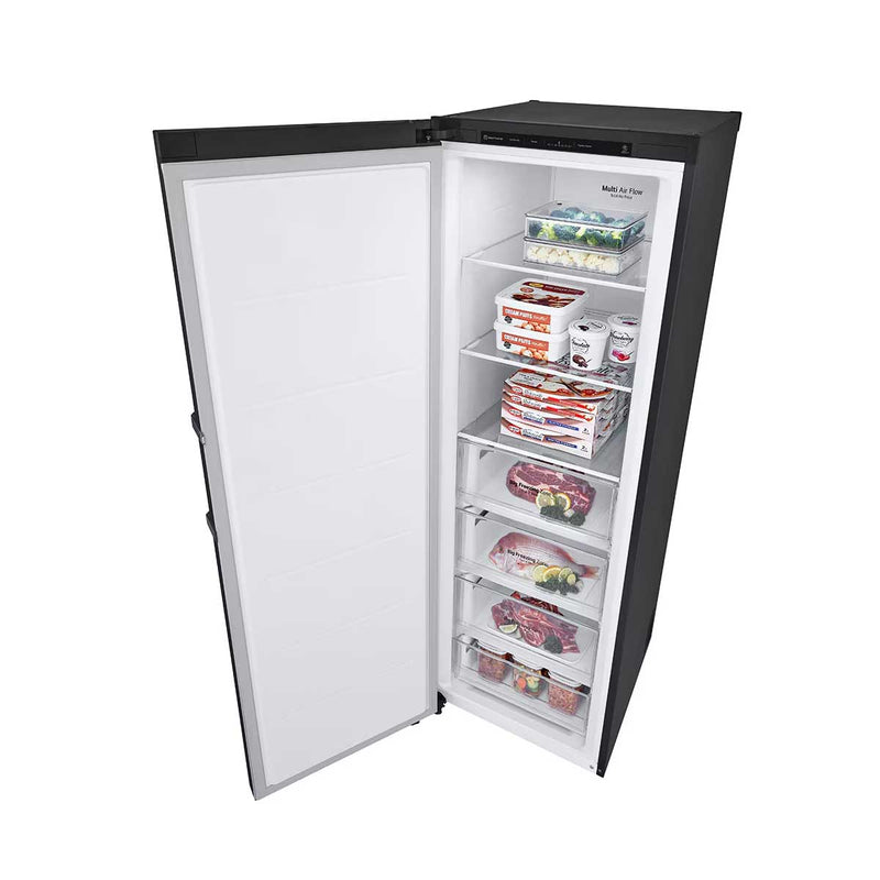 LG GC-B514EAFM One Door freezer 324L, Door Cooling, Linear Cooling, Black