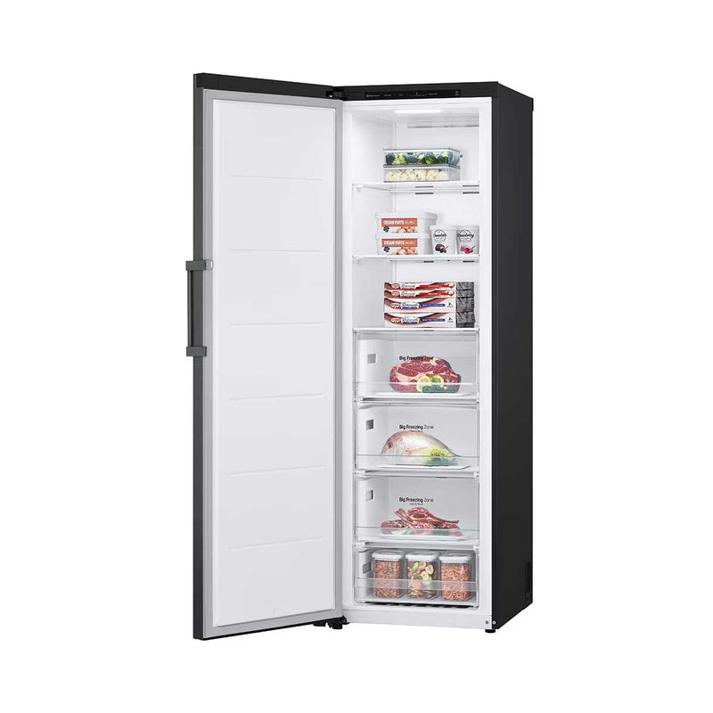 LG GC-B514EAFM One Door freezer 324L, Door Cooling, Linear Cooling, Black