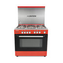 ALMATEEN GC-MA8606RE-EG Gas Range Cooker 5 Burners, Red طباخ غازي خمس مشاعل المتين