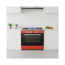 ALMATEEN GC-MA8606RE-EG Gas Range Cooker 5 Burners, Red طباخ غازي خمس مشاعل المتين