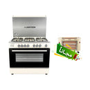 ALMATEEN GC-MA9604CR-EG طباخ المتين مصري كالكسي 90*60 + Free gift