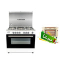 ALMATEEN GC-MA9604WT-EG طباخ المتين مصري كالكسي 90*60 + Free gift