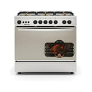 ELRYAN GC9060-ES Gas Cooker 5-Burner, Silver طباخ غازي 5 مشاعل الريان