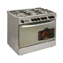 ELRYAN GC9060-ES Gas Cooker 5-Burner, Silver طباخ غازي 5 مشاعل الريان