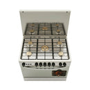 ELRYAN GC9060-ES Gas Cooker 5-Burner, Silver طباخ غازي 5 مشاعل الريان