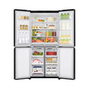 LG GCB-334DVL Four Doors Refrigerator 594L, Black - ثلاجة ال جي  أربع أبواب بتقنية التشخيص الذكي