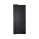 LG GCB-287GNWB Side by Side 647L Refrigerator, Inverter Compressor, Black Glass Color