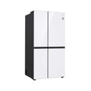 LG GCB-287GNWC Side by Side 647L Refrigerator, Inverter Compressor, Multi AirFlow, White Glass Color