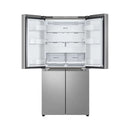 LG GCB-334DFPL Multi Door Refregirator , 464L Silver Color,Linear Cooling, Multi Air Flow, Silver ثلاجة اربع ابواب 464 لتر تبريد خطي + تدفق هواء متعدد ال جي
