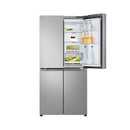 LG GCB-334DFPL Multi Door Refregirator , 464L Silver Color,Linear Cooling, Multi Air Flow, Silver ثلاجة اربع ابواب 464 لتر تبريد خطي + تدفق هواء متعدد ال جي