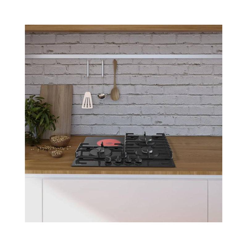GORENJE GCE681BSC Combined cooking hob, Black طباخ مشترك غازي وكهربائي جورنجي