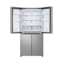 LG GCL-334DFPD Four Door Refrigerator, Silver ثلاجة اربع ابواب ال جي