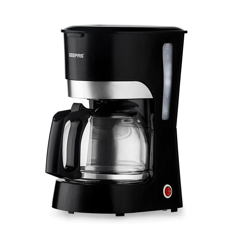 GEEPAS GCM6103 Coffee Maker 1.5 L, Black ماكينة صنع القهوة جيباس