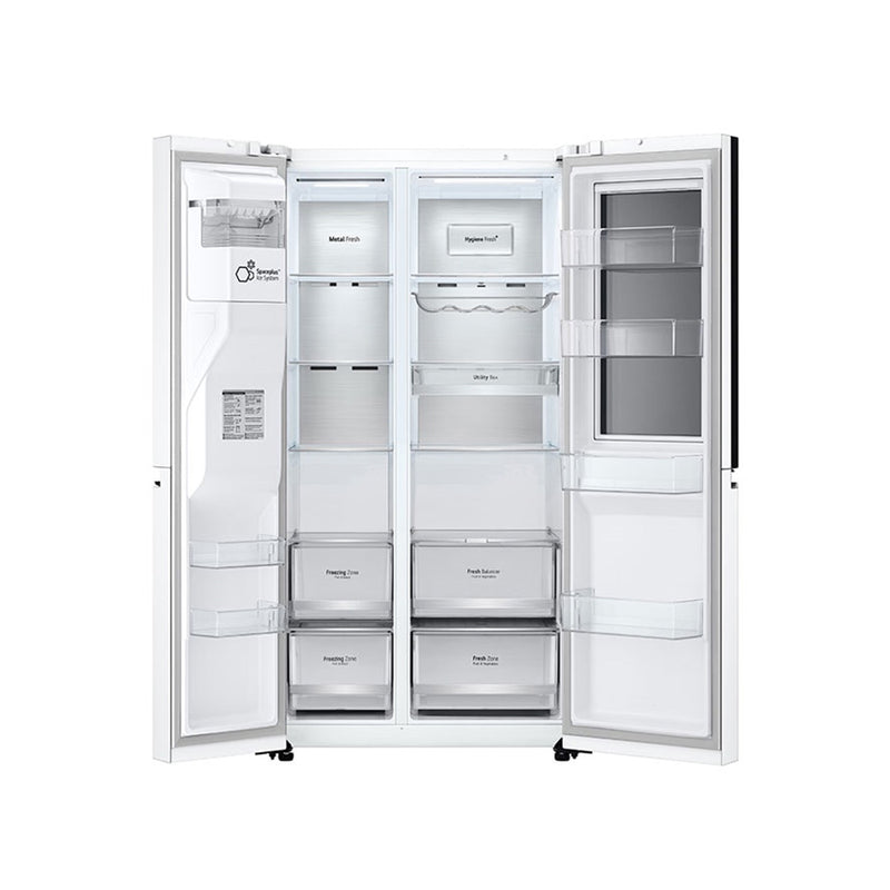 LG GCX-287TNW InstaView ThinQ FOur Door Refrigerator 611L, White