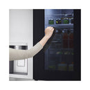 LG GCX-287TVS InstaView™ ThinQ™ 611L Side by Side Refrigerator, UVnano™, LINEARCooling™, ThinQ™, Silver ثلاجة 611 لتر ال جي
