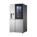 LG GCX-287TVS InstaView™ ThinQ™ 611L Side by Side Refrigerator, UVnano™, LINEARCooling™, ThinQ™, Silver ثلاجة 611 لتر ال جي