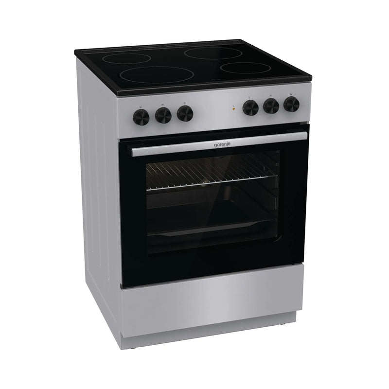 GORENJE GEC6A11SG 4-Hob Electric Cooker, Gray  طباخ كهربائي جورنجي