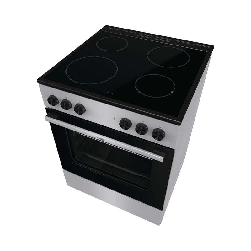 GORENJE GEC6A11SG 4-Hob Electric Cooker, Gray  طباخ كهربائي جورنجي