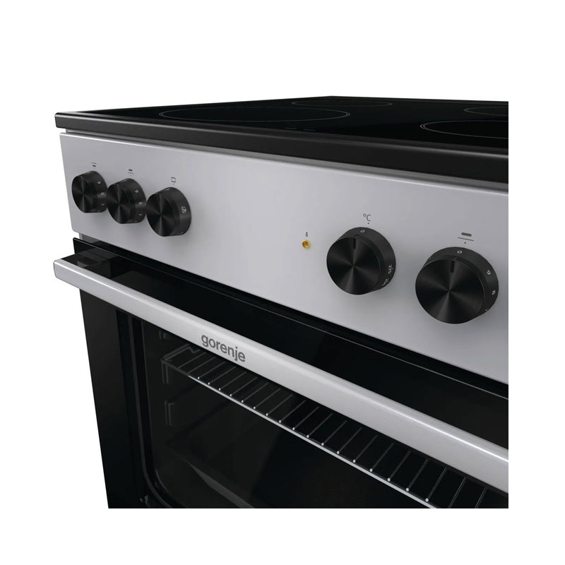 GORENJE GEC6A11SG 4-Hob Electric Cooker, Gray  طباخ كهربائي جورنجي