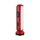 GEEPAS GFL4663 2-in-1 Rechargeable Emergency Lantern with LED Torch, Red