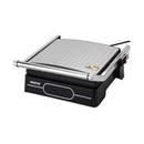 GEEPAS GGM36557 Grill Maker | Easy Release and Quick Cleanup, Non-Stick Plates | Digital Control Temperature with 9 Levels, 2000 W, Silver شواية جيباس